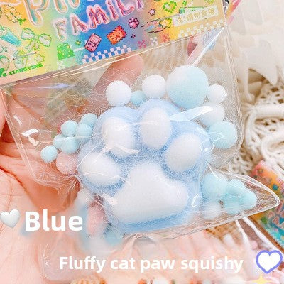 Plush Cat Claw Squishy Stress Relief Toy