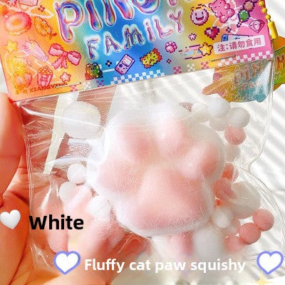 Plush Cat Claw Squishy Stress Relief Toy