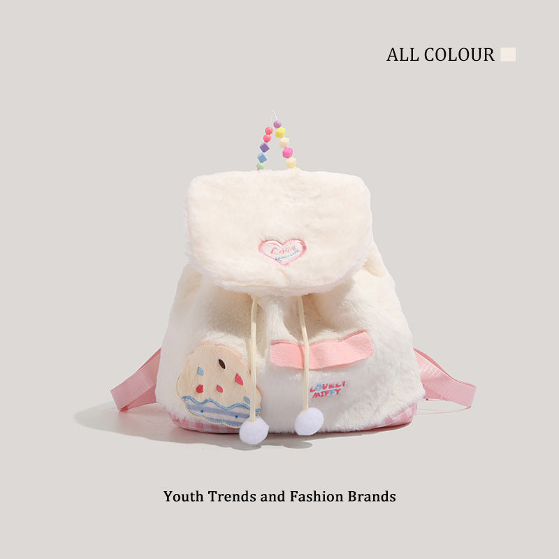 Fashion Plush Backpack for Girls