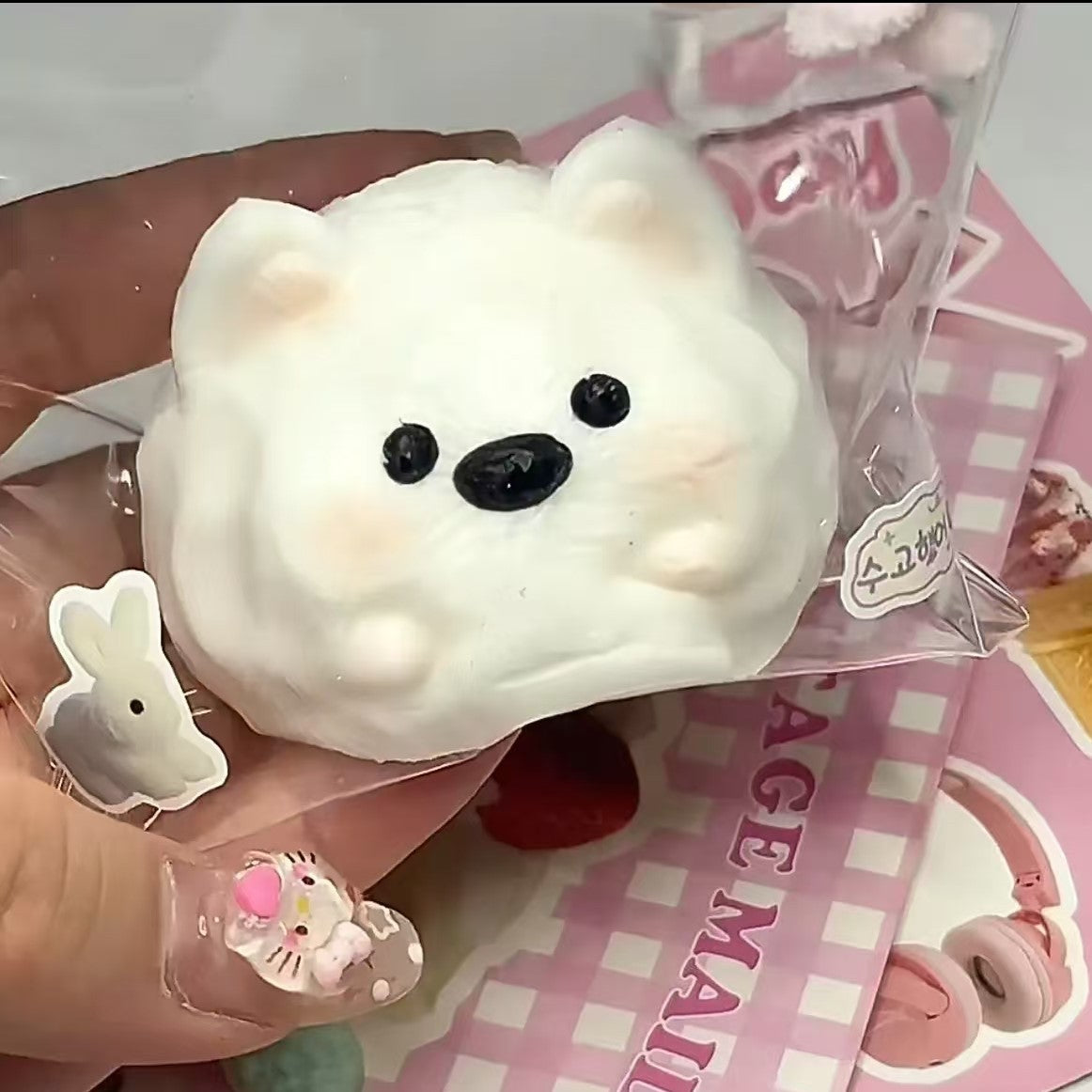 Plush Cat Claw Squishy Stress Relief Toy