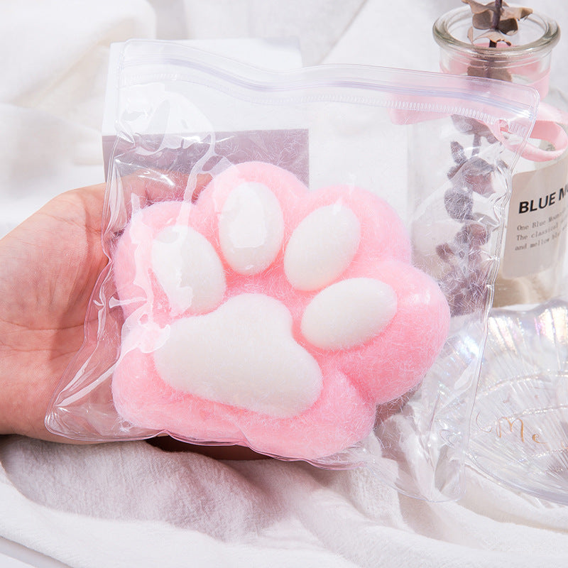 Plush Cat Claw Squishy Stress Relief Toy