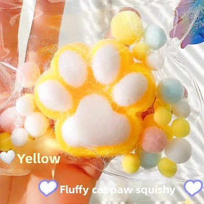 Plush Cat Claw Squishy Stress Relief Toy