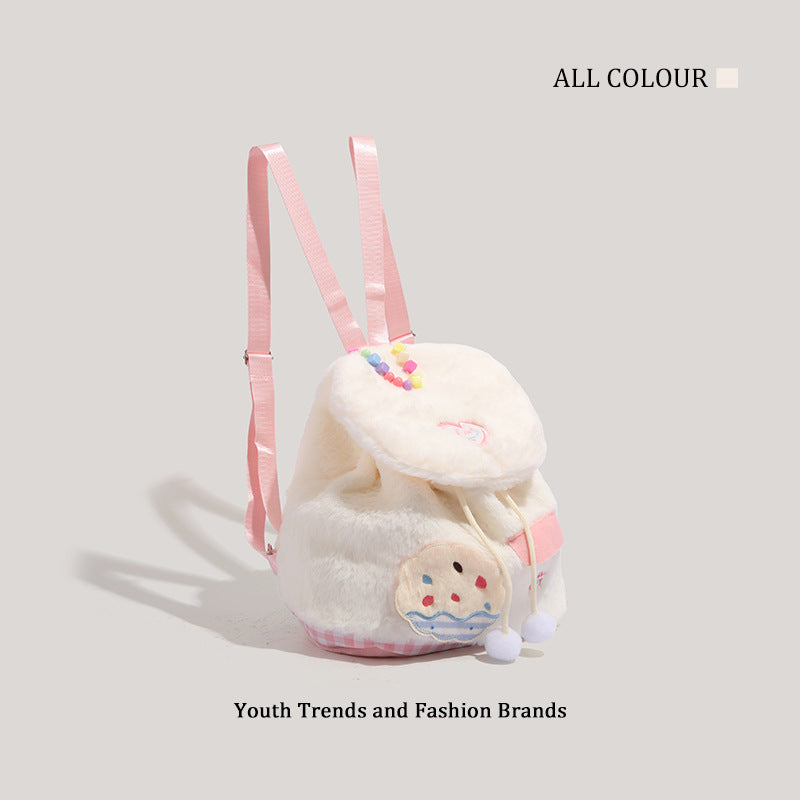Fashion Plush Backpack for Girls