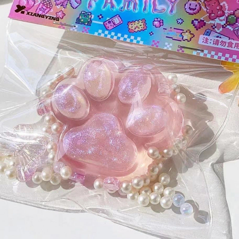 Plush Cat Claw Squishy Stress Relief Toy
