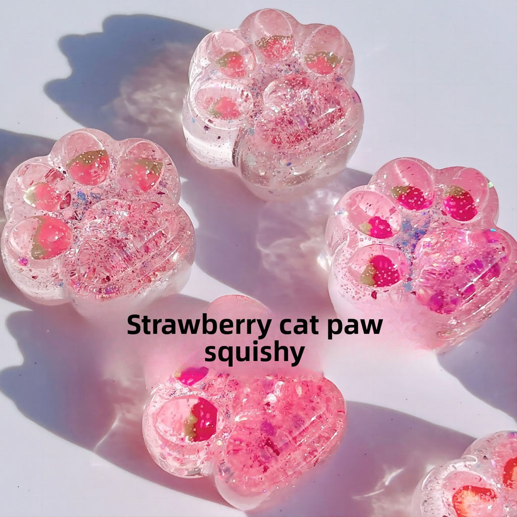 Plush Cat Claw Squishy Stress Relief Toy
