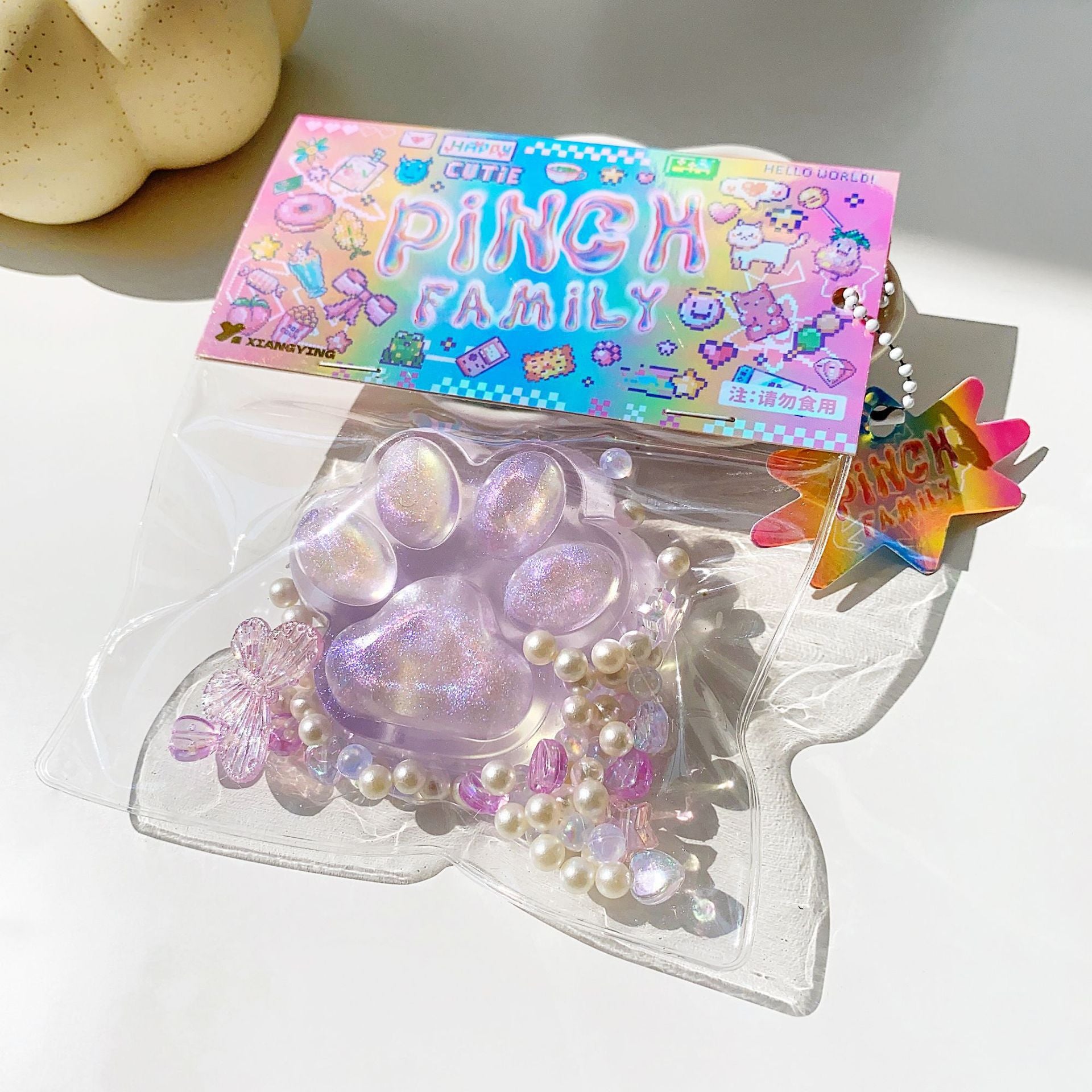 Plush Cat Claw Squishy Stress Relief Toy